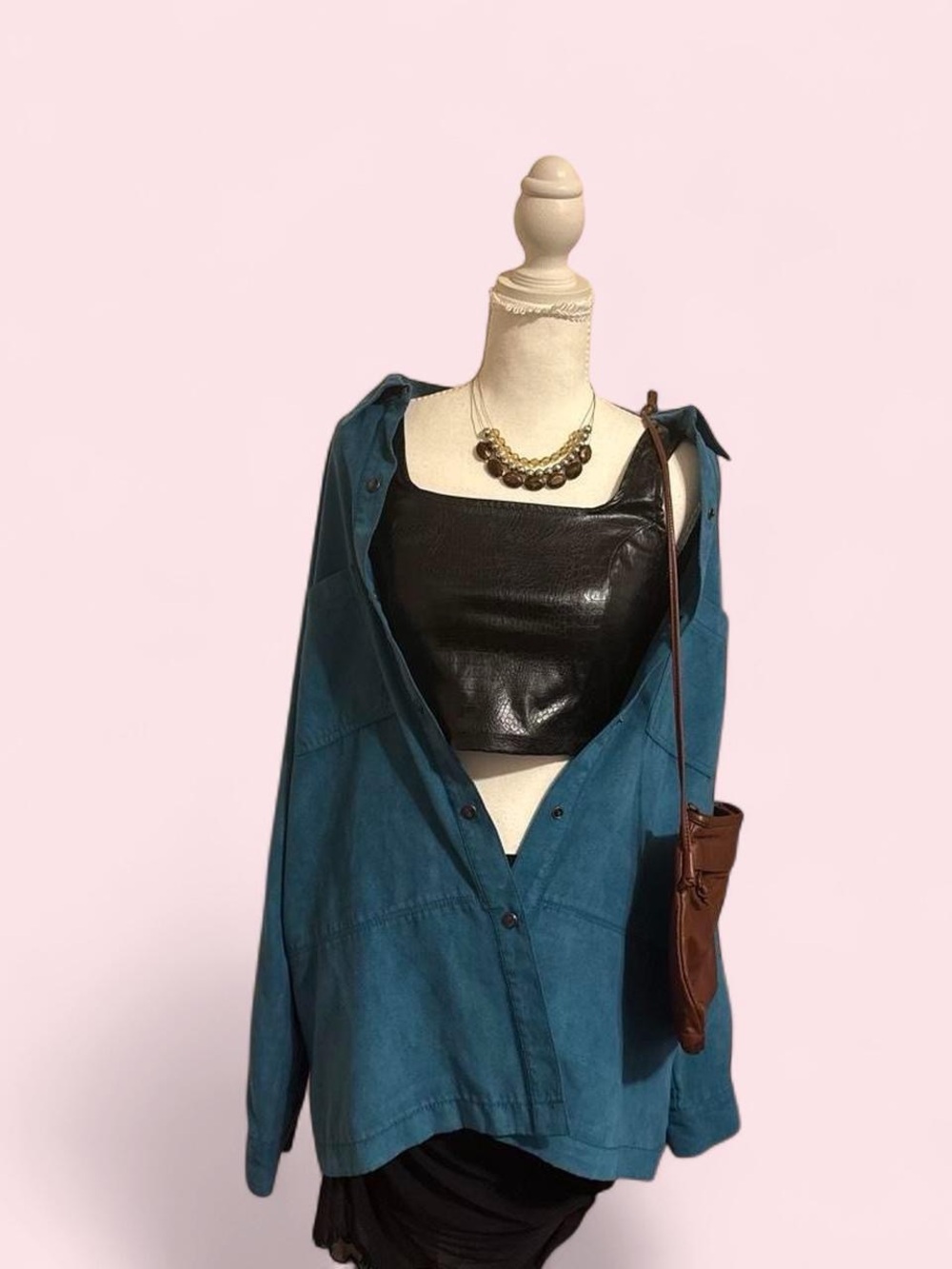 Blue Boho Alfred Dunner Button Up